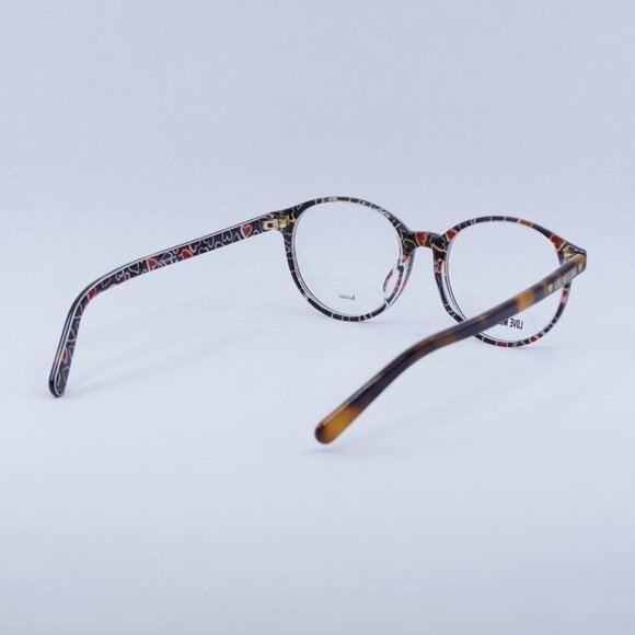 Moschino Love MOL542/F 0VH800 Eyeglasses Dark Havana 50mm Round Frame - Picture 4 of 9